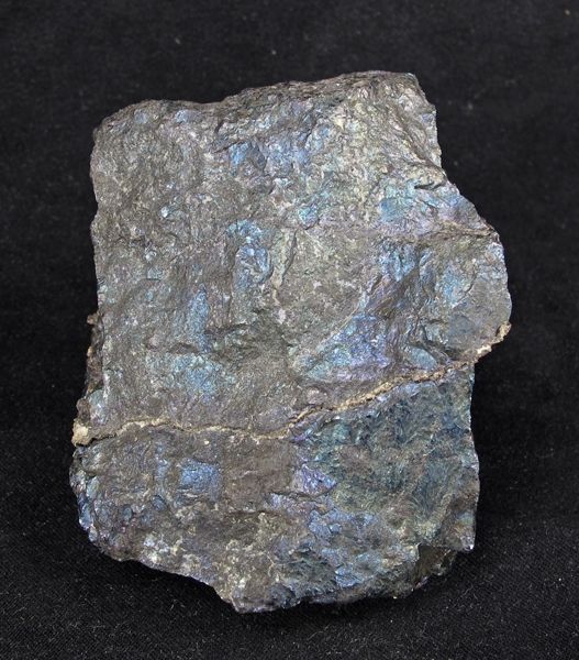 Silver vein in iridescent Bornite (rich ore) | San Martin Mine ...