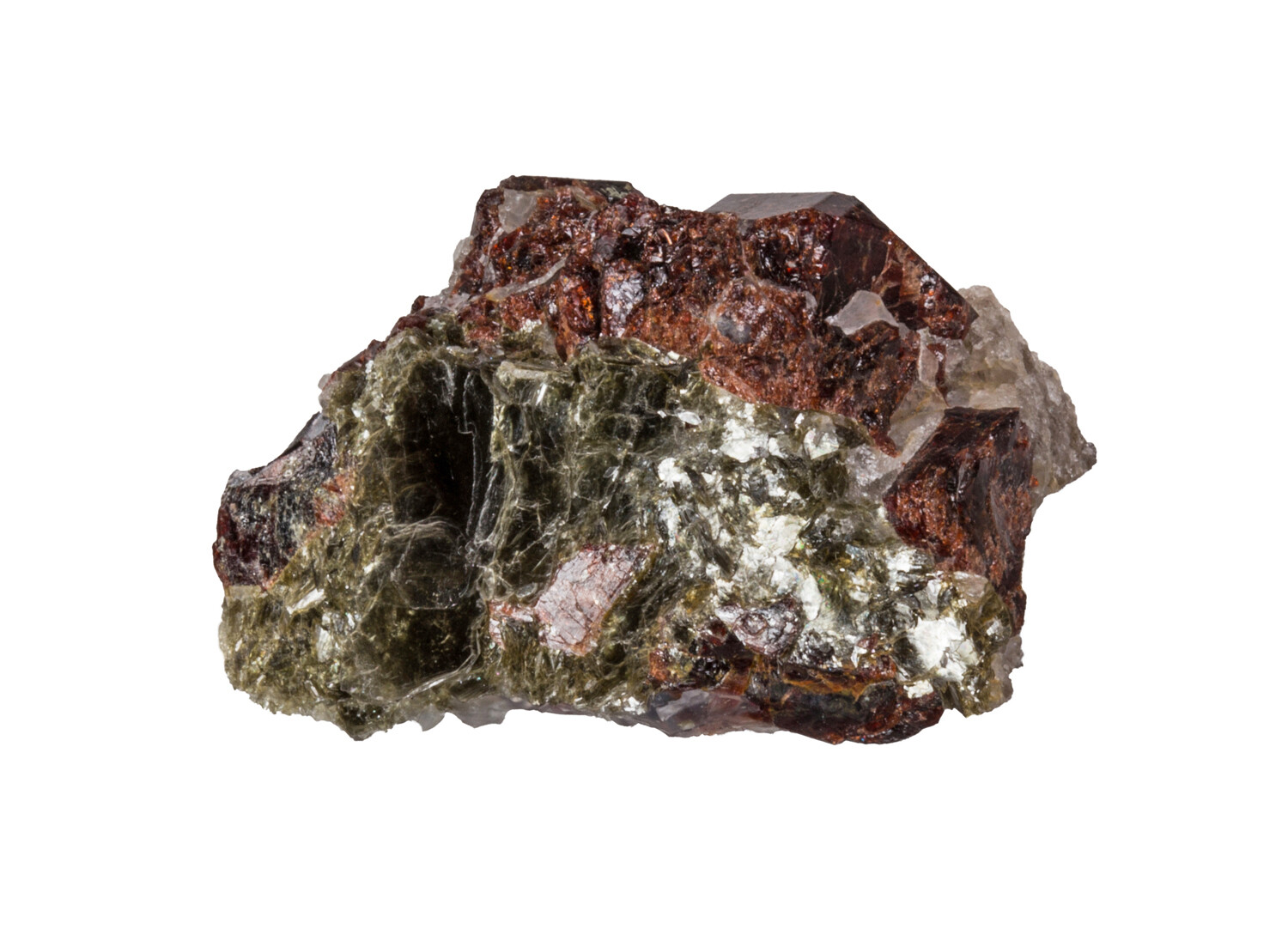 Almandine Garnets, Smoky Quartz & Muscovite | Gudger Mine, Spruce Pine ...